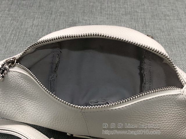 chrome hearts包 k053-2克羅心 白色Mimi腰包 克羅心挎包  gjc1527